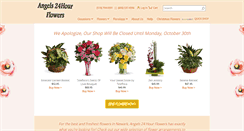 Desktop Screenshot of angels24hourflowers.net
